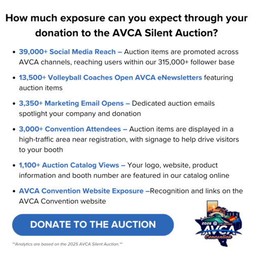 2026 AVCA Auction Exposure Expected